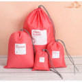 Custom printing recycled Basic Drawstring Tote Cinch Sack Promotional Backpack polyester sport drawstring bags